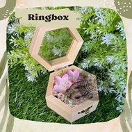 Mini ring box || Ring box || Wooden dowry || Ring holder || Jewelry Holder