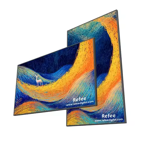 Ultra Slim 4K QLED Android TV Mo nitor Wall-Mountable Digital Signage Advertising LCD Display Elevat