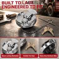 MAYIT  Cap, Silver 11‑04859‑100, 11‑04859‑200, 600212, 572‑1015, 5721015 Tank Cover, Aluminium Alloy