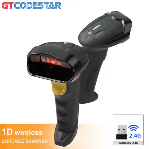 GTCODESTAR 1D Scanner Handheld Wireless Barcode Scanner Laser Barcode Reader 2.4G Barcode Scan Gun f