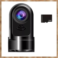 (NWAI) 1080P HD 360° Rotating Mini ADAS Dashcam Car Dash Camera with 32GB Card 24H Parking Mode/Nigh