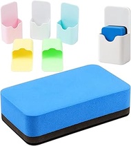Set of 6 Magnetic Pen Holders, Locker Organiser with Whiteboard Eraser, Magnetic Pen Holder for Clas