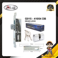 Aline G015-41054 DB Dead Lock Handle Entrance Iron Door Gate Lock Set