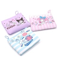 1 PC Sanrio Korean Coin Pouch Cute Kuromi Purse Girl Children'S Wallet Bags Kawaii Creative Short Po