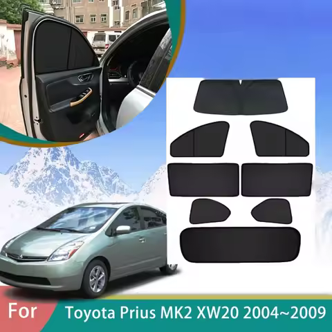 For Toyota Prius 20 MK2 XW20 2004 2005 2006 2007 2008 2009 Magnetic Window Curtains Sunshade Shading