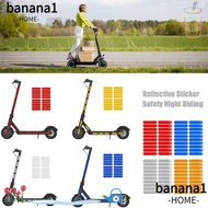 BANANA1 20pcs Night Warning Sticker, PVC 19mm Reflective Stripe, Wheel Hub Accessories Waterproof Sa