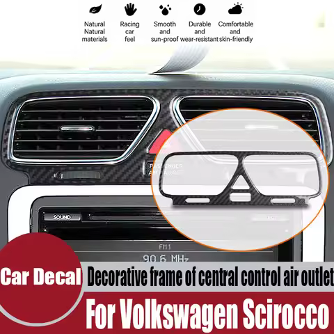 For Volkswagen Scirocco interior modification real carbon fiber central control air outlet decorativ