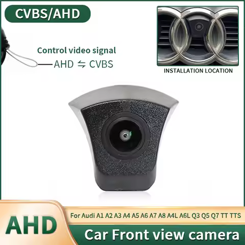 AHD Night Vision Waterproof Car Front View Camera For Audi A1 A2 A3 A4 A5 A6 A7 A8 A4L A6L Q3 Q5 Q7 