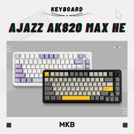 Ajazz AK820 Max HE 75% 8000Hz Polling Adjustable Actuation RGB Gasket Magnetic Full Build Keyboard