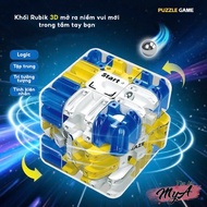 3D Maze Rotating Rubik's Cube – 3x3 Rubik's Cube Intellectual Maze, Thinking Development Toy for Chi