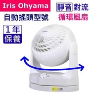 IRIS OHYAMA - PCF-MKM15/PCF-HEK15 (自動搖頭) 空氣對流靜音循環風扇 (白色) 平行進口 Iris 風扇 Fan #e閃購homesales
