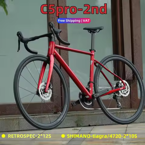 TWITTER C5Pro-2nd lightweight 7005 aluminum bike RS24-speed hydraulic disc brakes 700c carbon wheels