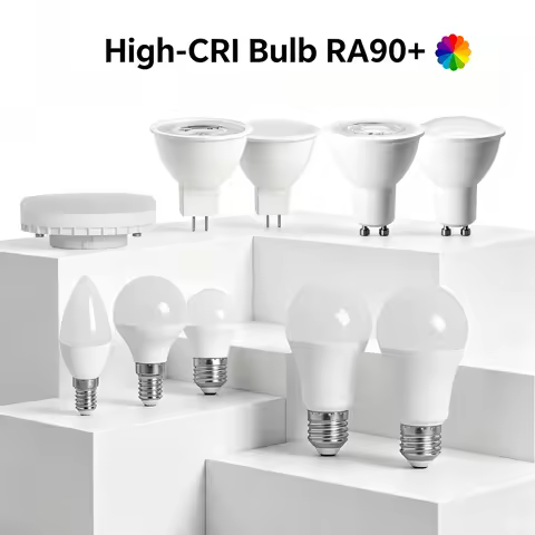 CRI90+ LED Bulb Flicker Free Eye Friendly AC100-240V E27 E14 MR16 GU10 Household Indoor Replacement 