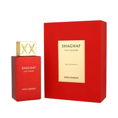 Swiss Arabian Shaghaf Oud Ahmar Eau De Parfum Spray for Unisex – Intense Oriental Oud, Saffron, Rose
