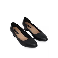 Clearance Evelyn 1801 - Women's Work Shoes 4cm Heels Black Low Heels