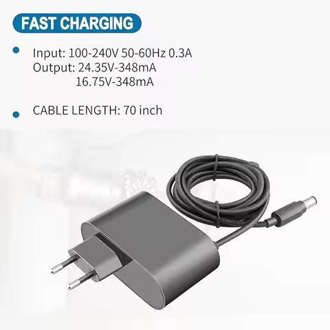 16.75V/24.35V 0.348A Charger for Dyson DC30 DC31 DC34 DC35 DC44 DC45 DC56 DC57 Vacuum Cleaner Power 