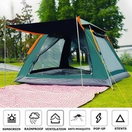 3-Second big automatic pop-up tent with spring-loaded structure for 5-8 people with two stand poles   100% actual photos of our customer's order  Two color options of tent as shown in our photos  Size: 240x240x155cm Weight: 5KG