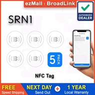 [5-Pack] BroadLink SRN1 NFC Tag Sticker Labels,  NXP NTAG215 Waterproof NFC Tag Universal Reader Digital Name Card