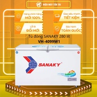 [MỚI 100%] VH-4099W1 - Tủ đông SANAKY VH-4099W1 280 lít - 1 NGĂN ĐÔNG 1 NGĂN MÁT DÀN LẠNH ĐỒNG