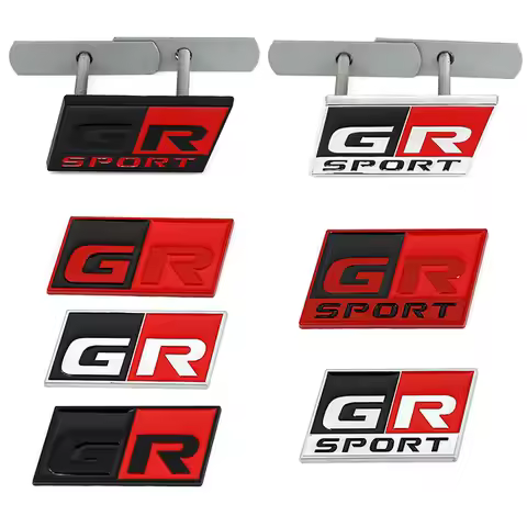 Car Sticker GR Sport Logo Decal Front Hood Grille for Toyota HV YARiS GRMN RZ RC RS Prius GR Sport L