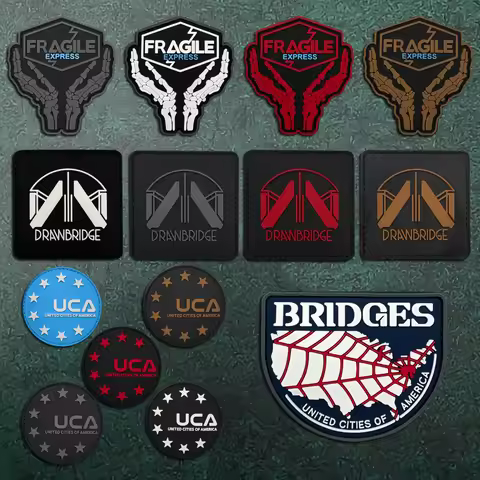 A Death Stranding Pvc Material Soft Rubber Morale Badge Patch-Sticker with Luminous Effect, Suitable