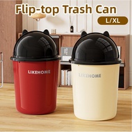 Trash Can Kitchen Bathroom Toilet Trash Can with Lid Large Capacity Rubbish Bin Tong Sampah Bertutup