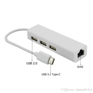 Type C to Lan Ethernet Rj45 Converter Cable 10/100 USB to LAN Type C to RJ45 10/100