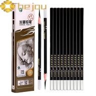 HEJOU 12Pcs Drawing Pencils 3B 4B 5B 6B Black Pencils Hard Charcoal Professional School Supplies 12P