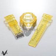 (Vcustom) GA700 JELLY " YELLOW " BAND AND BEZEL WATCH STRAPS