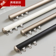 ST/🏅Huahengyu Aluminum Alloy Curtain Track Curtain Straight Track Curtain Rod Slide Rail Single Double Track Roman Rod G