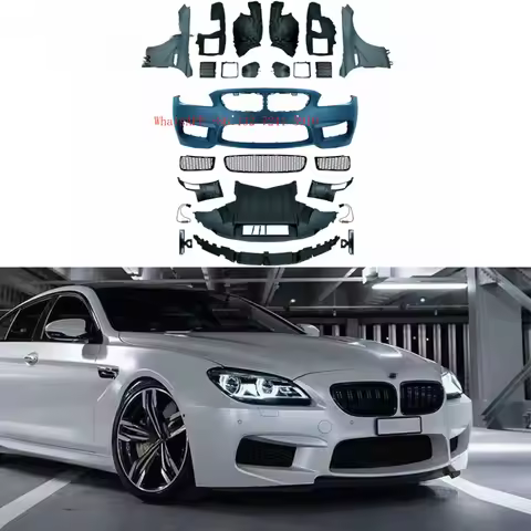 Hongsheng Products Style Full Body Kit for 6 Series F06 F12 F13 (2011-2018) Front Side Skirts + Rear