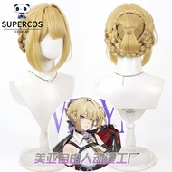 Zenless Zone Zero Evelyn Chevalier Cosplay Wig ZZZ Heat Resistant Synthetic Hair