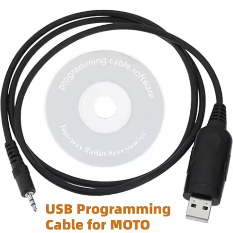 1 Pin 2.5mm USB Programming Cable for MOTOROLA Walkie-talkie GP88S GP3688 GP2000 CP200 CP040 EP450 G