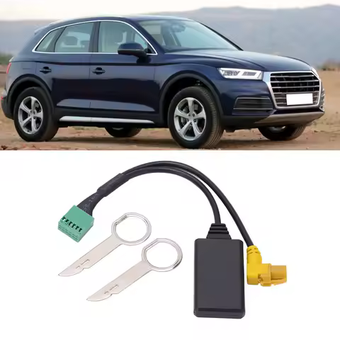MMI 3G AMI 12Pin Bluetooth 5.0 AUX Cable Adapter Wireless Audio Replacement for Audi A4 A6 Q5 Q7 A5 