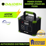 ORIGINAL DAIDEN PS300 Inverter Power Station Lithium Sinewave Generator Solar Compatible Powerbank