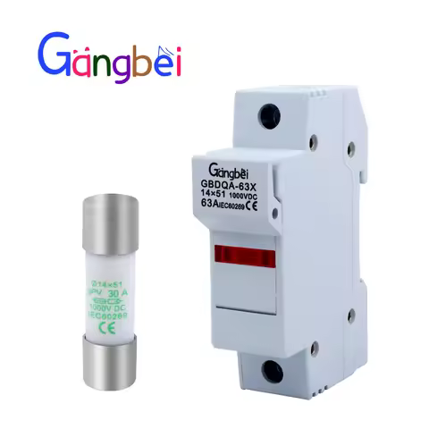 Solar PV Fuse Holder Solar PV DC Isolator MCB 1000V 1P 15A 20A 25A 30A 32A 40A 50A 63A Photovoltaic 