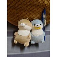 Crux Otter pair marshmallow plush keychain