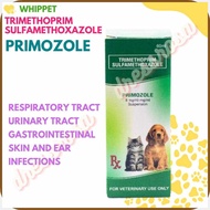 PRIMOZOLE'x^FOR_q+DOG@As@W?Q~&?x~CAT?S~(TRIMETHOPRIM?N~SULFAMETHOXAZOLE) Respiratory, Urinary, Gast