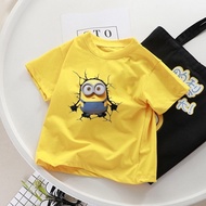 100cm-5XL Ready Stock MINIONS T-SHIRT Cotton Cartoon Tshirt Kids/Adults Baju Perempuan Baggy Tshirt 