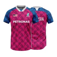 Petronas Jersey PETRONAS Harmony Badminton Jersey Malaysia 2024 Badminton Jersi Men Women Short Sleeve Shirt 4XL 5XL Free Printing of
