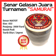 Senar Gelasan Juara Turnamen SAMURAI - Benang Gelasan Super Tajam - Senar MATOT Size 022 - 2000 Yard