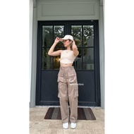 5.5 CARGO AVE/ - YURA CARGO PANTS POCKET | Casual Women's Cargo Pants