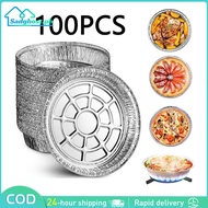 [100PCS] (ROUND 7"/8"/9") ALUMINUM TRAY W/LID OR NO LID (BULK ORDERS) HIGH-QUALITY TRAYS