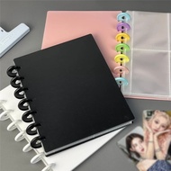 A5 Mushroom Button Binder Album 80 Pockets 3inch Photocard Storage Lomo Card Collection Book