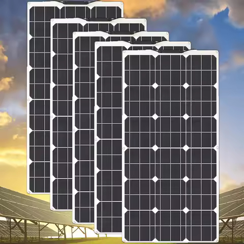 Solar Panels solar panel 100 watt Portable Power kit Flexible Charging Outdoor Cells For Home Campin