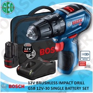 Bosch 12V GSB 12V-30 Brushless Cordless Drill Single Battery Set
