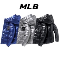 Embroidered Logo MLB NY Original Hooded Down Jacket Unisex Down Jacket Bright Down Jacket Winter Warm Down Jacket