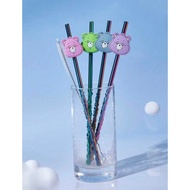 Care Bears 4-Piece Set Stainless Steel Straws.