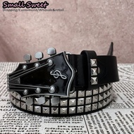 Grunge Punk Rivet Belt Y2K Girls Waistband Belts Gothic Men&Womens Steampunk Belt Music Festival Str