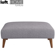 Loft Home Scandinavian Fabric Ottoman HENRI